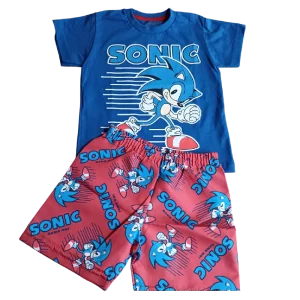 Conjunto Infantil Sonic